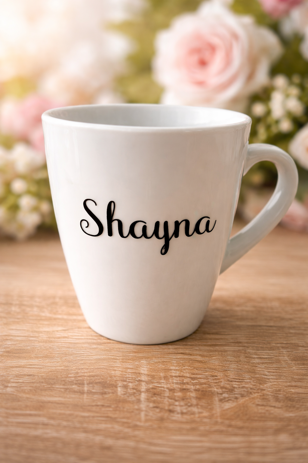 Tasse personnalisée avec prénom face avant et arrière