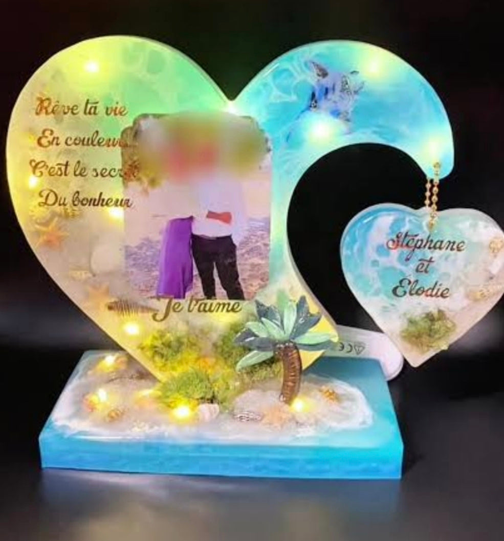 Coeur en résine