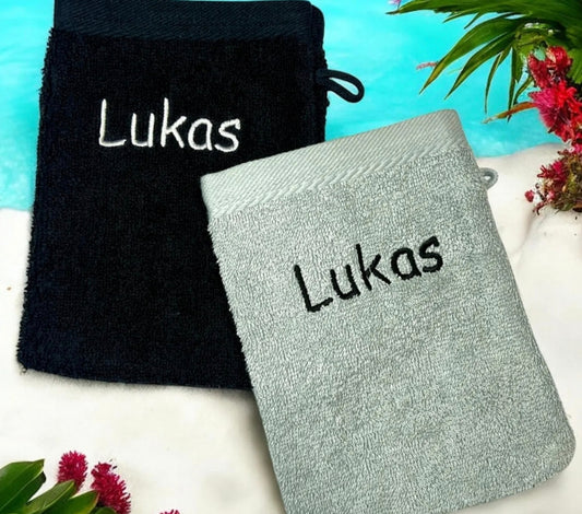 Gants de toilette personnalisé
